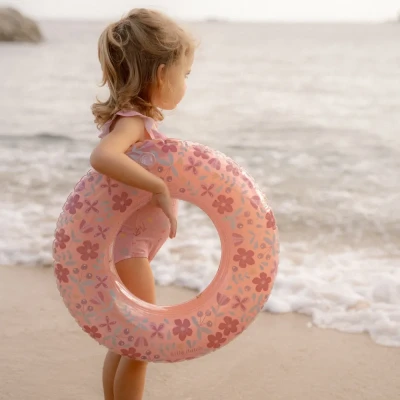 Little Dutch koło do pływania dla dziewczynki Flowers 50 cm