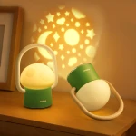 Lampka Nocna Magiczny Grzybek Projektor Gwiazd 10 Poziomów Jasności USB-C Mideer 3+