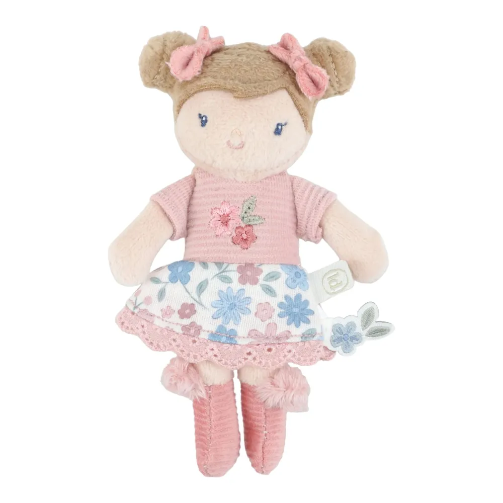 Miniaturowa lalka Rosa Little Dutch 10 cm w kwiecistej spódniczce i pudełku prezentowym