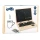 Small Foot Drewniany Laptop Edukacyjny z Tablicą Magnetyczno-Kredową i Smartfonem dla Dzieci 6+ | Kreatywny Zestaw do Nauki Liter i Cyfr z Kredą i Gąbką, Ekologiczna Zabawka do Naśladowania Dorosłych, Idealny Prezent dla Ucznia i do Podróży.