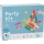BS Toys Zestaw Animacyjny 3w1 Sportowa Gra Ogrodowa dla Dzieci Wyścigi w Workach, Slalom z Jajkiem na Łyżce i Rzuty do Celu, Kompletny Zestaw na Urodziny i Piknik dla 4 Osób, Rozwija Motorykę, Równowagę i Zdrową Rywalizację, Prezent na Dzień Dziecka