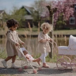 Little Dutch składany wózek spacerowy dla lalek Beż