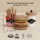 Drewniany Zestaw Barowy Hamburger i Frytki Le Toy Van Menu Fast Food z Drewna dla Dzieci 3+, Drewniane Jedzenie na Rzepy do Zabawy w Sklep i Restaurację, do Kuchni z Drewna FSC, Wspiera Naukę Liczenia i Motorykę, Prezent dla Chłopca i Dziewczynki
