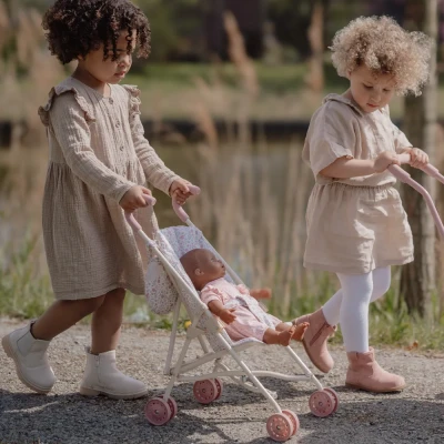 Little Dutch składany wózek spacerowy dla lalek Beż