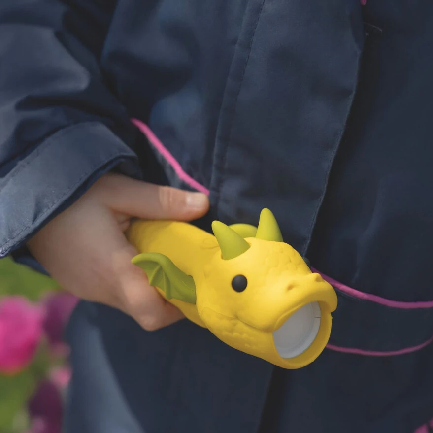 Rabbit & Friends: Silikonowa latarka dla dzieci Smok DRACO z regulacją jasności i USB-C