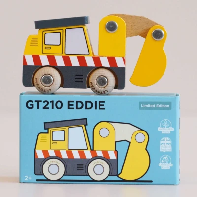 Koparka Drewniana Autko Pojazd Budowlany Le Toy Van Eddie