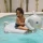 Dmuchany Jeździk Wodny do Pływania Sunnylife Eli the Elephant | Materac Profilowany z Uchwytami dla Dzieci 6+, Słonik do Wody do 60 kg z PVC bez Ftalanów, Wspiera Równowagę i Koordynację, Zabawka na Lato i Basen.