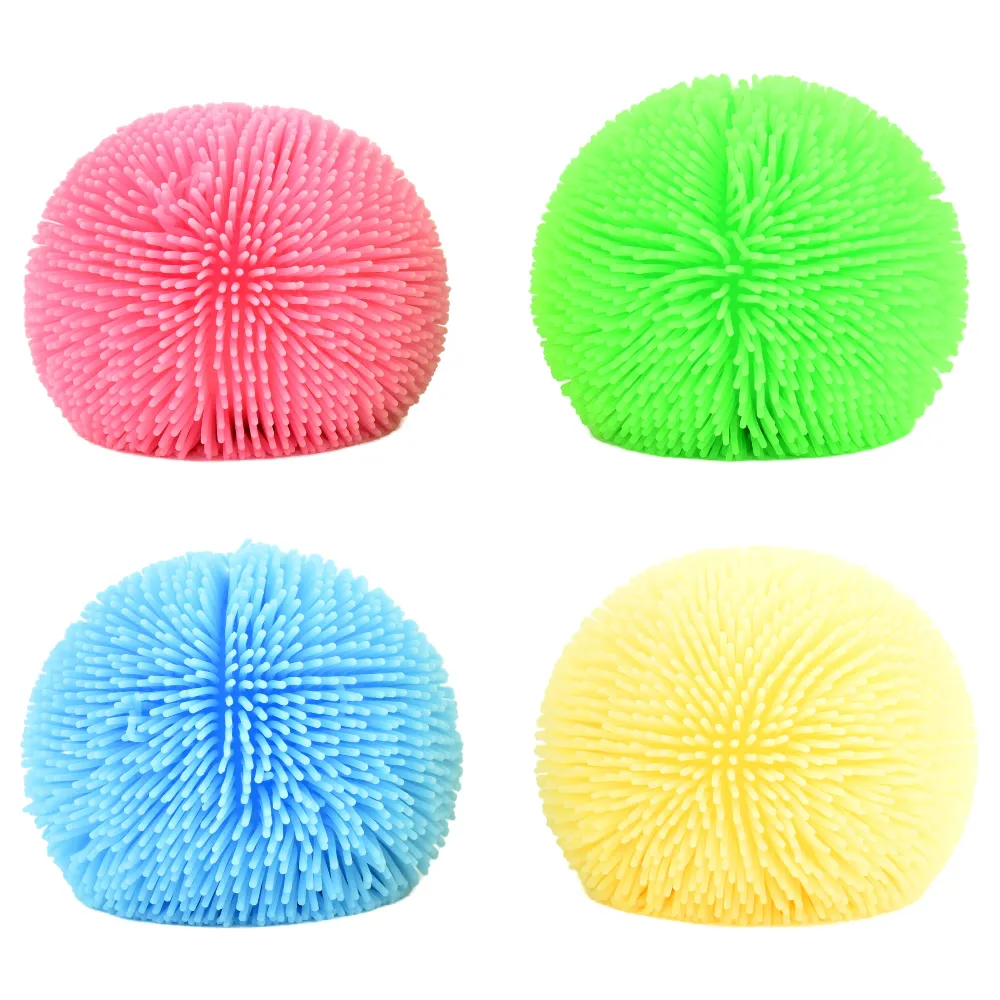 Włochaty Gniotek Sensoryczny Robetoy 7,3 cm | Piłeczka Antystresowa dla Dzieci 3+ i Dorosłych, Gumowa Piłka z Wypustkami do Terapii SI i Ręki, Fidget Toy Wspierający Motorykę Małą i Wyciszenie, Prezent dla Przedszkolaka.