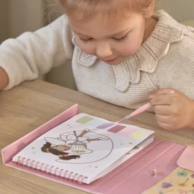 Little Dutch zestaw artystyczny farby wodne i naklejki Rosa