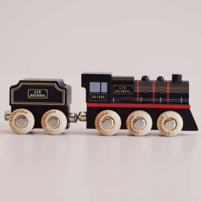 Le Toy Van drewniany pociąg lokomotywa parowa retro Francis