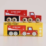 Ciężarówka Drewniany Samochodzik Autko Le Toy Van Toby