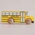 Drewniany Szkolny Autobus Retro Le Toy Van GT285 Rufus | Żółty Autobus Amerykański z Drewna FSC dla Dzieci 2+, Pojazd z Kolekcji Classic Car Collection z Plakatem, Wspiera Motorykę i Zabawę Montessori, Prezent dla Dwulatka.