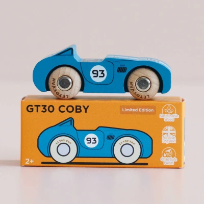 Autko Drewniane Retro Coby Wyścigówka Le Toy Van 2+