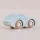 Małe, drewniane autko wyścigowe w stylu retro w kolorze bordowym z numerem 2 z kolekcji Classic Car marki Le Toy Van