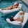Nadmuchiwany Leżak Basenowy SUNNYLiFE Luxe Casa Blanca | Ekskluzywny Materac Wodny Premium z Regulowanym Oparciem, Luksusowy Fotel Basenowy z Dnem z Siatki, Wytrzymałe PVC bez Ftalanów, Zestaw Naprawczy w Komplecie.