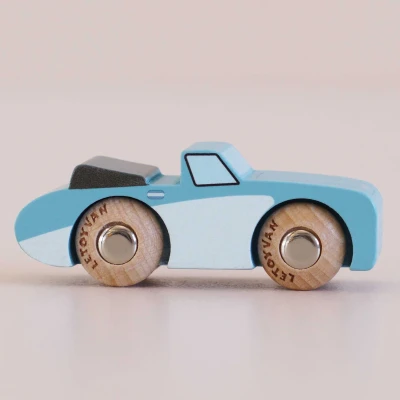 Autko Drewniane Retro Justin Wyścigówka Kolekcjonerska Le Toy Van 2+