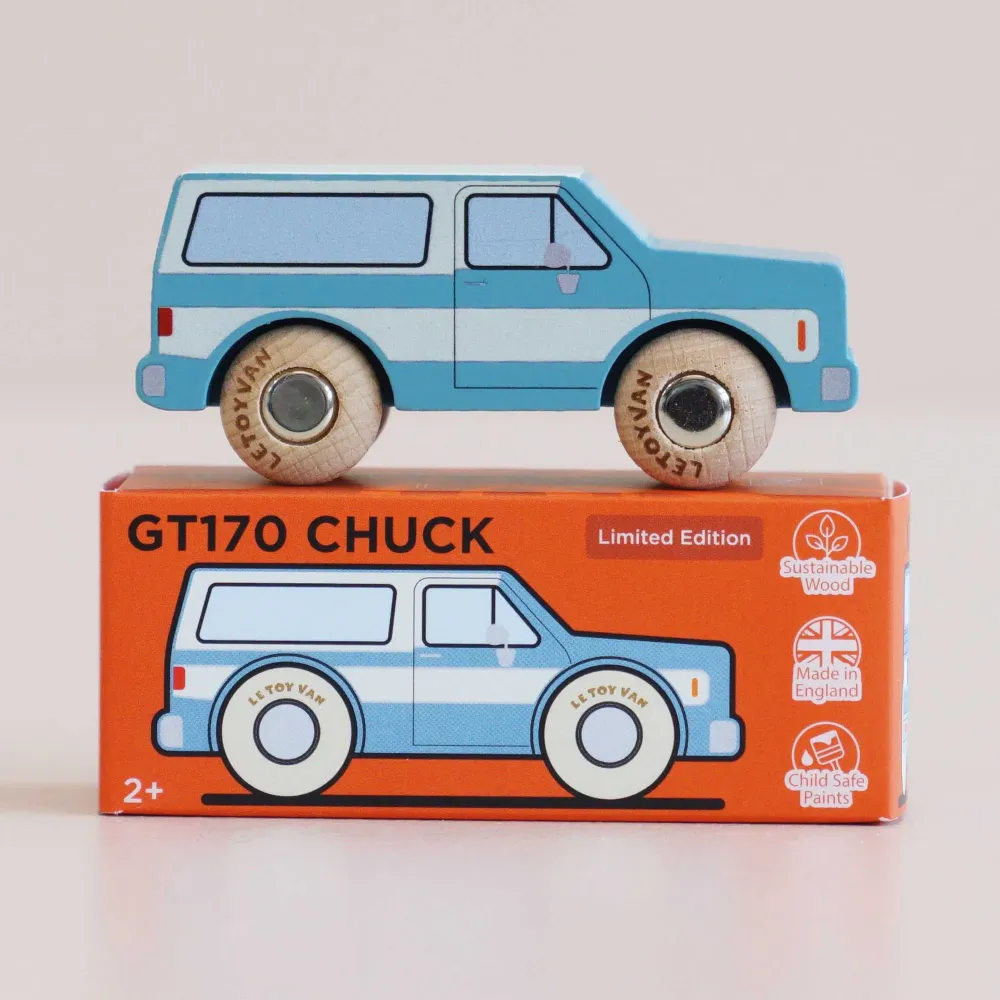 Autko Terenowe Drewniane dla Dzieci SUV Samochodzik Le Toy Van Chuck 2+