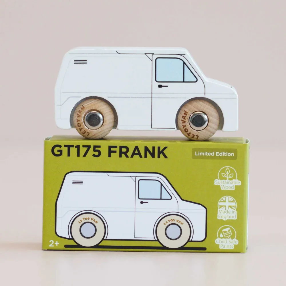 Autko Dostawcze Drewniane Furgon Retro Frank Van Le Toy Van