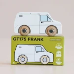 Autko Dostawcze Drewniane Furgon Retro Frank Van Le Toy Van