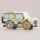 Drewniany Samochód Policyjny Bobby Le Toy Van Classic Car No. 40 GT250 | Brytyjskie Autko Retro dla Dzieci 2+, z Ekologicznego Drewna Brzozowego i Bukowego FSC, Pojazd Montessori Wspierający Chwyt i Wyobraźnię, Plakat w Zestawie.