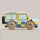 Drewniany Samochód Policyjny Bobby Le Toy Van Classic Car No. 40 GT250 | Brytyjskie Autko Retro dla Dzieci 2+, z Ekologicznego Drewna Brzozowego i Bukowego FSC, Pojazd Montessori Wspierający Chwyt i Wyobraźnię, Plakat w Zestawie.