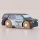 Mały drewniany policyjny SUV Liberty w kolorze granatowym z białym dachem, żółto-niebieską szachownicą i numerem 42 z kolekcji Classic Car marki Le Toy Van. Terenowy radiowóz retro z drewna FSC dla dzieci i dwulatka