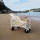 Pojemny Wózek Plażowy SUNNYLiFE Beach Cart Oyster | Składany Tragarz Turystyczny z Szerokimi Kołami Terenowymi, Stalowa Rama z Udźwigiem do 75 kg, Wytrzymała Tkanina Oxford 600D, Ułatwia Transport Ekwipunku i Akcesoriów na Plażę.