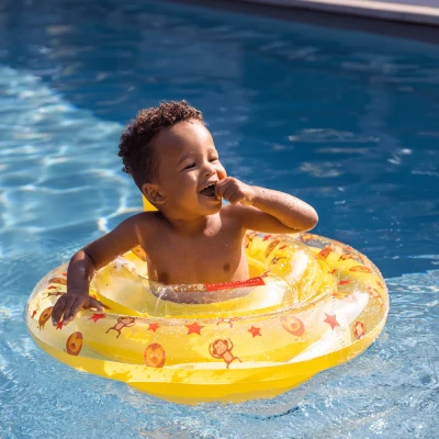 Swim Essentials koło z siedziskiem dla niemowląt do pływania Circus dla dzieci 0–1 lat do 11 kg