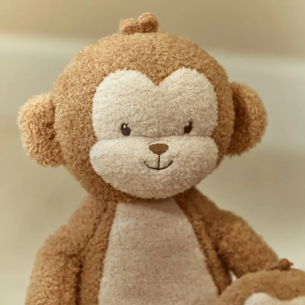 Przytulanka Duża Małpka XXL Little Dutch Safari Friends GRS | Wielka Maskotka Pluszowa 80 cm dla Dzieci 1+, Małpka z Zapinanymi Łapkami i Detalami Sensorycznymi, Miękki Poduszka-Przytulanka Wspierająca Samodzielne Zasypianie.