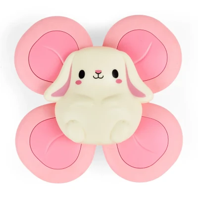 Spinner Sensoryczny z Przyssawką dla Niemowląt Tiger Tribe Króliczek Bunny