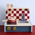 Kuchenka Drewniana Składana Przenośna z Akcesoriami Kid's Concept