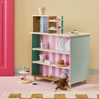 Kawiarnia dla Dzieci Drewniana z Ekspresem do Kawy i Akcesoriami Kid's Concept