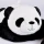 Duża pluszowa panda o długości 75 cm z obciążonymi długimi łapkami w kolorze czarno-białym z serii Podcoll marki Histoire d'Ours
