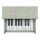 Little Dutch drewniane pianino elektroniczne zielone z motywem Safari Friends z drewna z certyfikatem FSC. Zielony instrument muzyczny z 11 klawiszami na baterie Little Dutch LD8910 dla dzieci od 3 lat 3+.