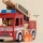 Wóz Strażacki Drewniany Autko z Figurkami Le Toy Van zabawka dla 3 latka+