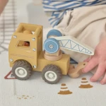 Little Dutch autko drewniana ciężarówka z dźwigiem