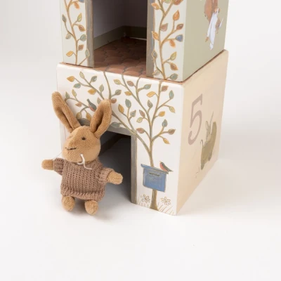 Egmont Toys Piramida pudełek domki dla króliczka Lenny