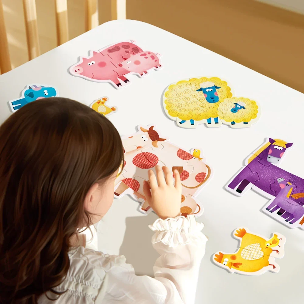 Moje pierwsze puzzle mideer 6w1 – Zwierzęta na farmie