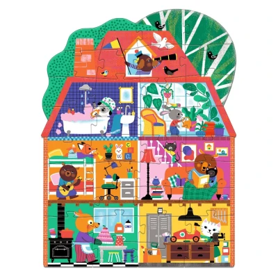 Djeco Puzzle gigant Domek Przyjaciół OUTLET