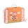 Djeco Pomea Lily lalka bobas 32 cm z walizką, ubrankami, butelką, pieluszką i akcesoriami do pielęgnacji dla dziecka 18m+
