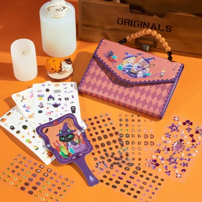 Mideer Halloween tatuaże i naklejki na paznokcie w torebce