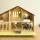 Mentari drewniany domek dla lalek z mebelkami Cedar Chalet