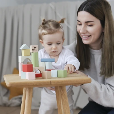 Micki klocki drewniane 60 elementów