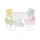 Lundby Basic – zestaw mebli do jadalni z okrągłym stołem i krzesłami