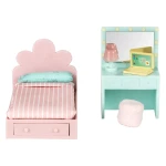Lundby zestaw mebli i akcesoriów do pokoju nastolatka w domku dla lalek