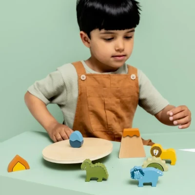 Trixie drewniana gra zręcznościowa Dino Adventure