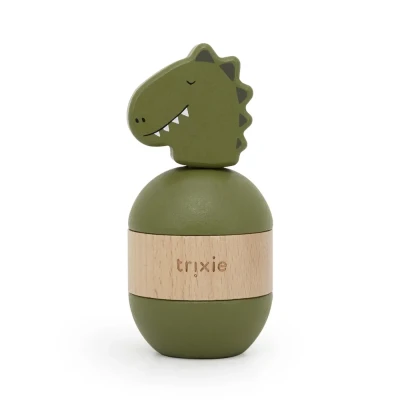Trixie drewniana układanka grzechotka Dino