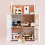 Le Toy Van drewniany domek dla lalek z mebelkami Rose Heart