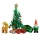 Lundby świąteczne dekoracje do domku dla lalek z choinką LED