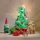 Lundby świąteczne dekoracje do domku dla lalek z choinką LED